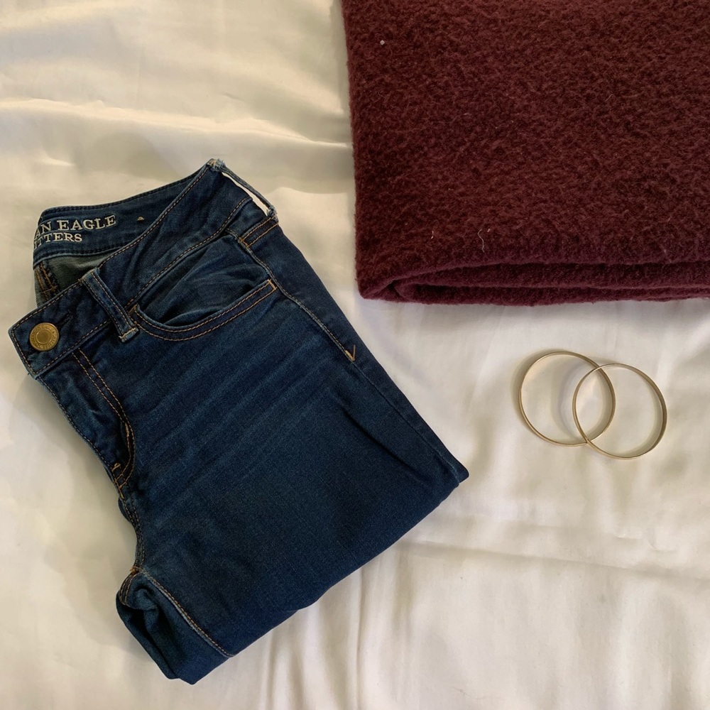 AMERICAN EAGLE DARK WASH JEGGINGS